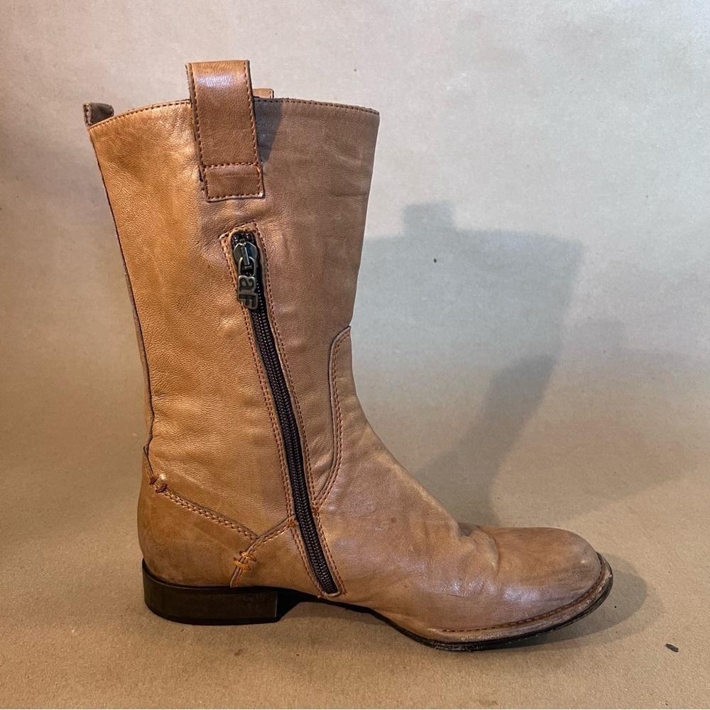 Alberto Fermani Brown Butter Soft Genuine Leather Side Zip Boots Women Size US 6